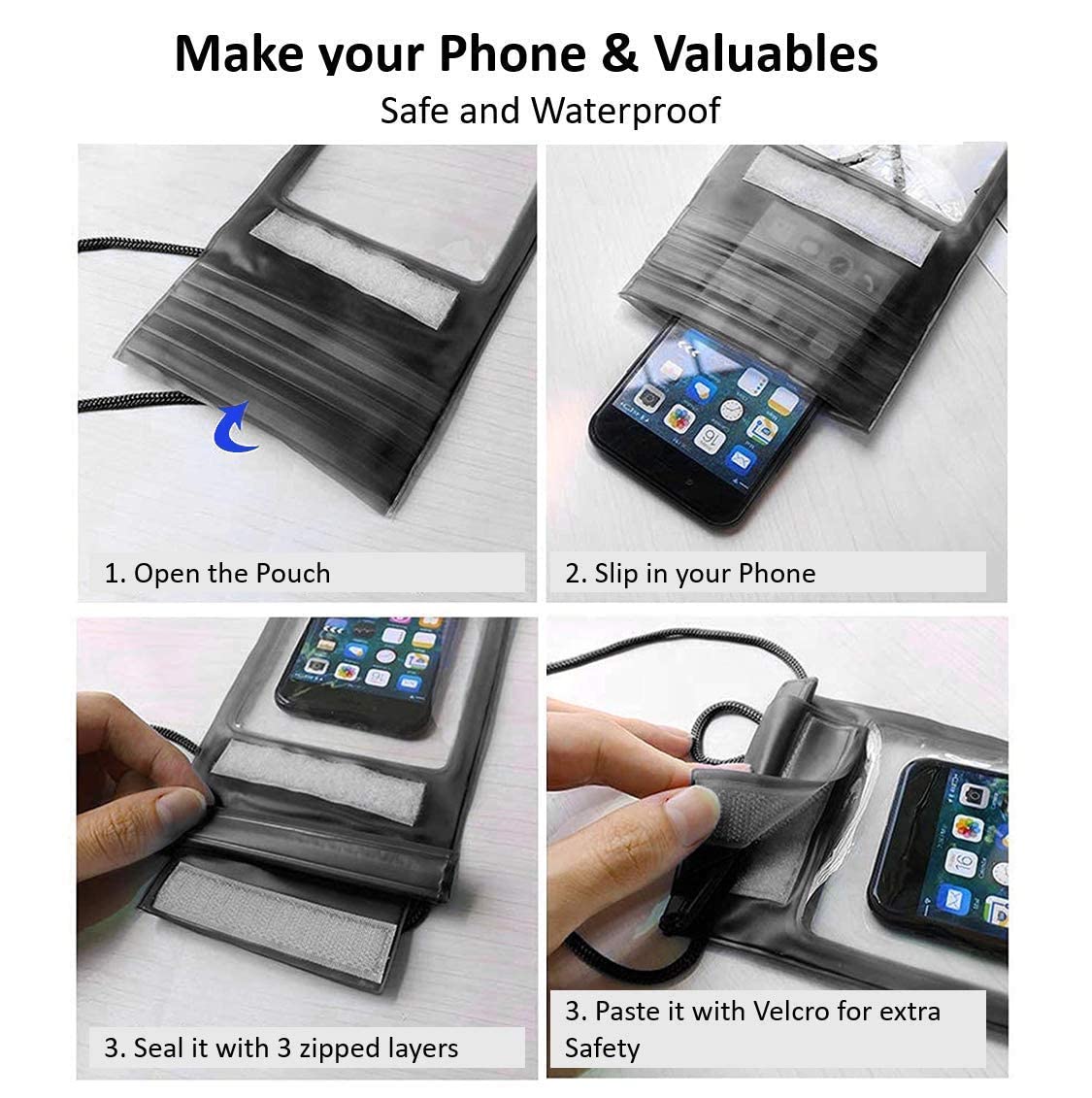 Water Proof Mobile Phone Pouch (Pack of 3)