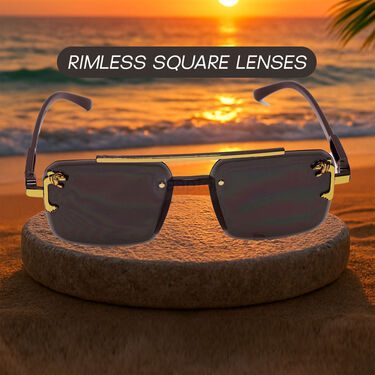 Rimless Sunglasses (Pack of 1)