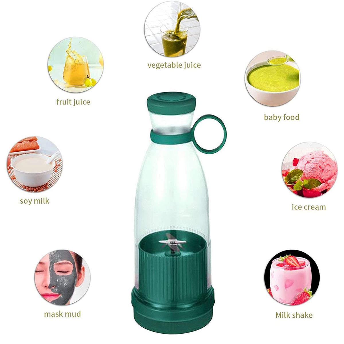 Electric Portable Mini Juicer Bottle Wireless